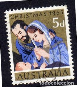 Sellos: Australia. Navidad 1965. YT-317. Serie completa. Usado